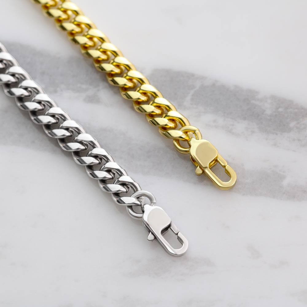 To My Son Cuban Link Chain