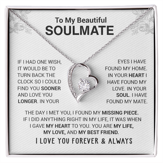 To My Beautiful Soulmate Necklace